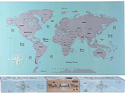 Kép Térkép - Színes, Papír (88/52/4cm)