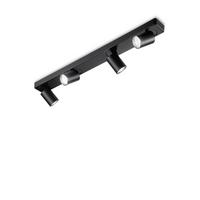 Led-deckenstrahler Nero Schwarz L: 76 Cm - Schwarz, Basics, Metall (76/9/12,5/12,5cm) - Ideal Lux