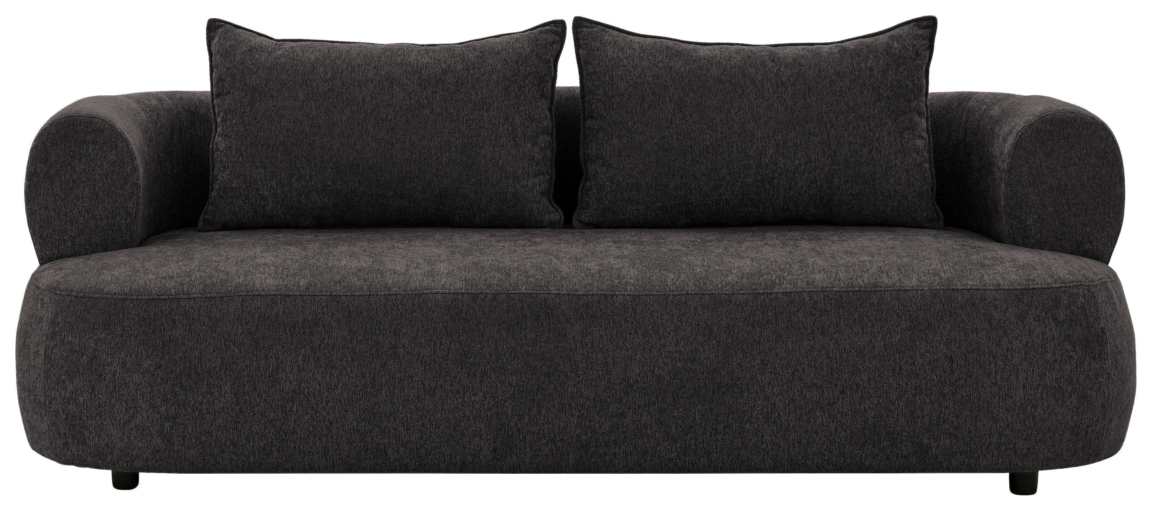3-sitzer-sofa Ferro Schwarz B: 200 Cm - Schwarz, Design, Textil (200/76/96cm) - Livetastic