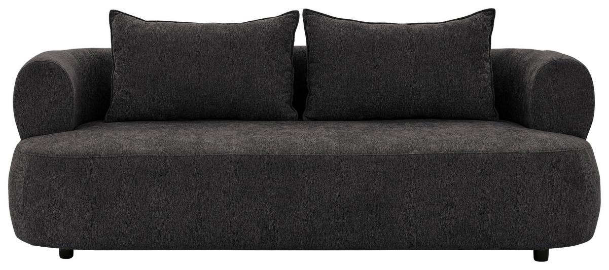 3-sitzer-sofa Ferro Schwarz B: 200 Cm - Schwarz, Design, Textil (200/76/96cm) - Livetastic