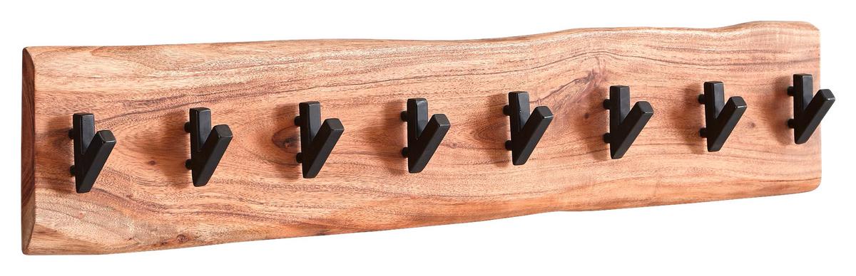 Nástenný vešiak akácia - farba akácie, Modern, drevo (90/19/9cm) - MID.YOU