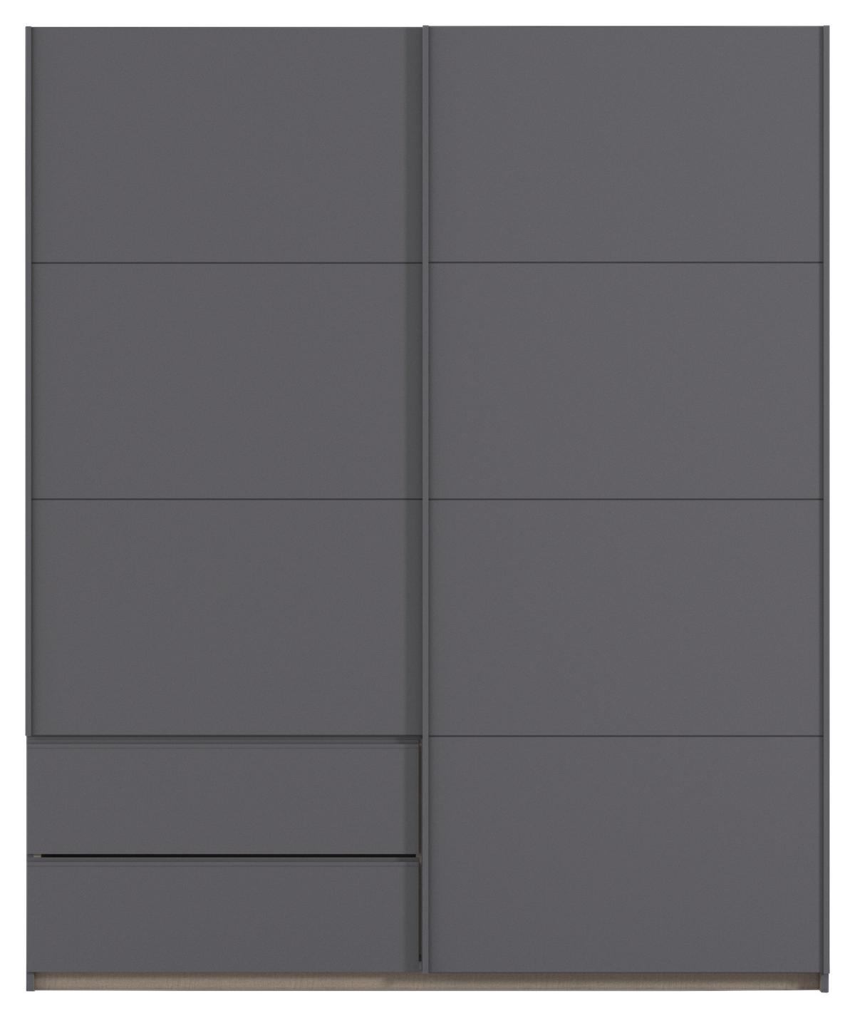 Schwebetürenschrank Stoke Grau B: 175 cm - Grau, MODERN, Holzwerkstoff (175/210/59cm) - Rauch Möbel