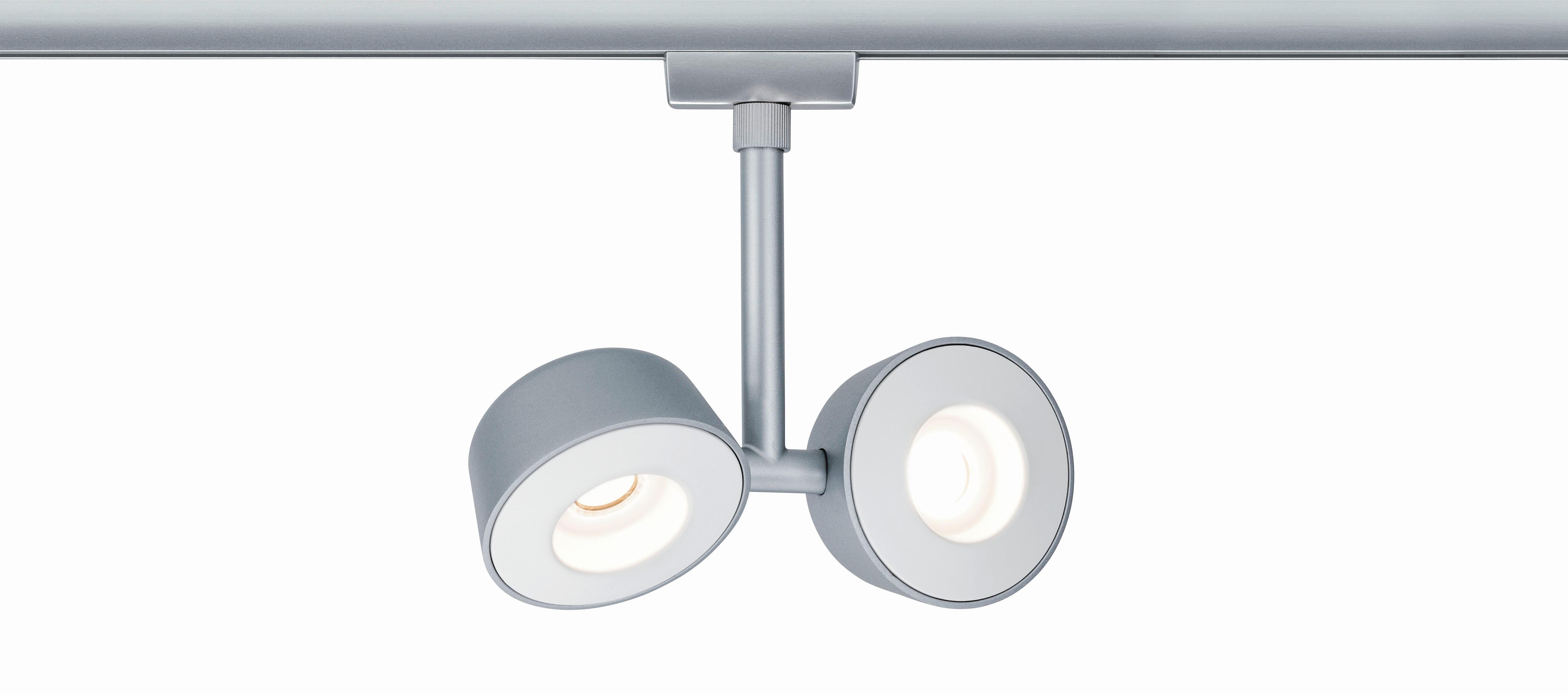 Schienensystem Urail Strahler 95471 2x Led-Spots Verstellbar - Chromfarben, Design, Kunststoff/Metall (19/18/4cm) - Paulmann