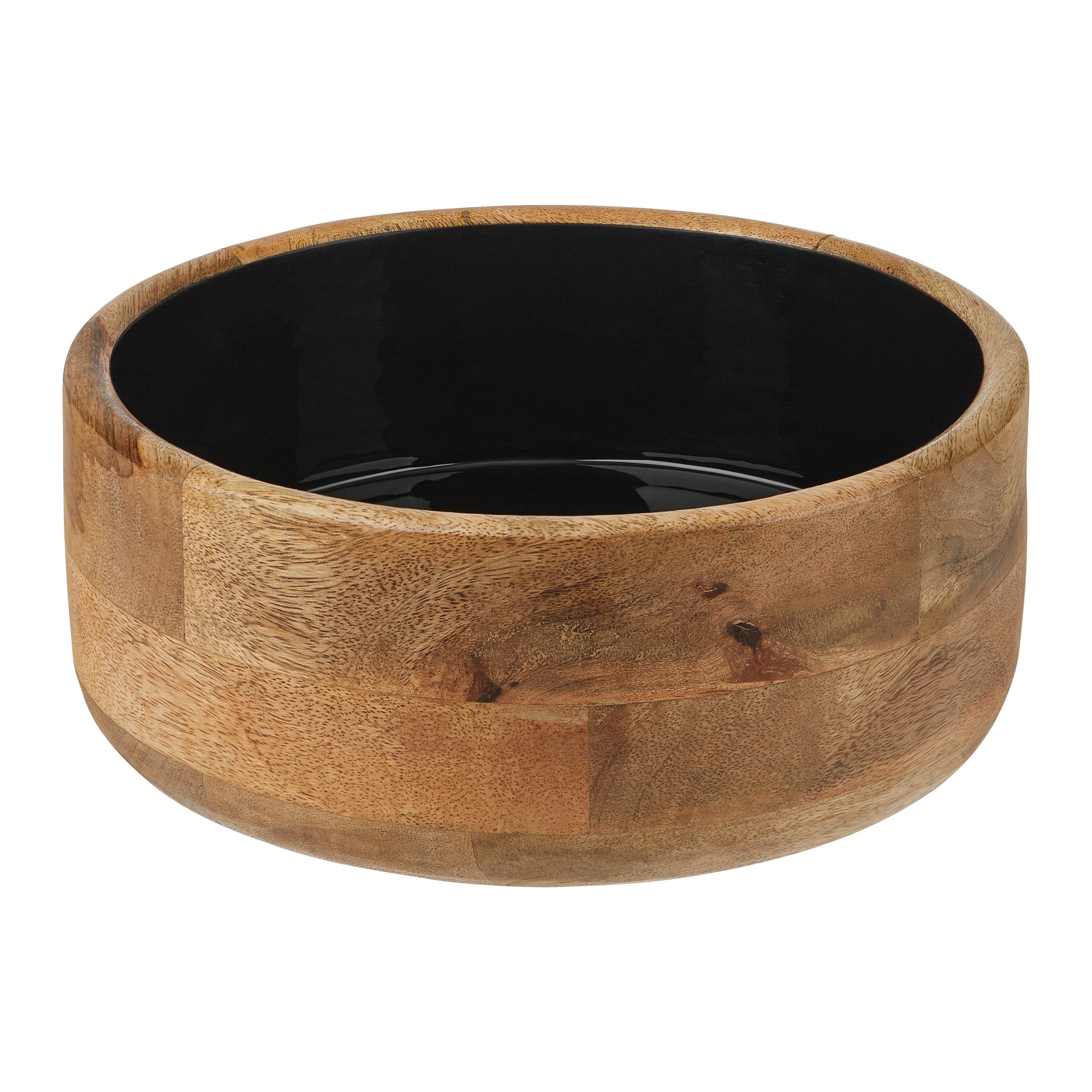 Miska SHAKTI -L- - hnedá/čierna, Modern, drevo (25,5/11cm) - Mömax