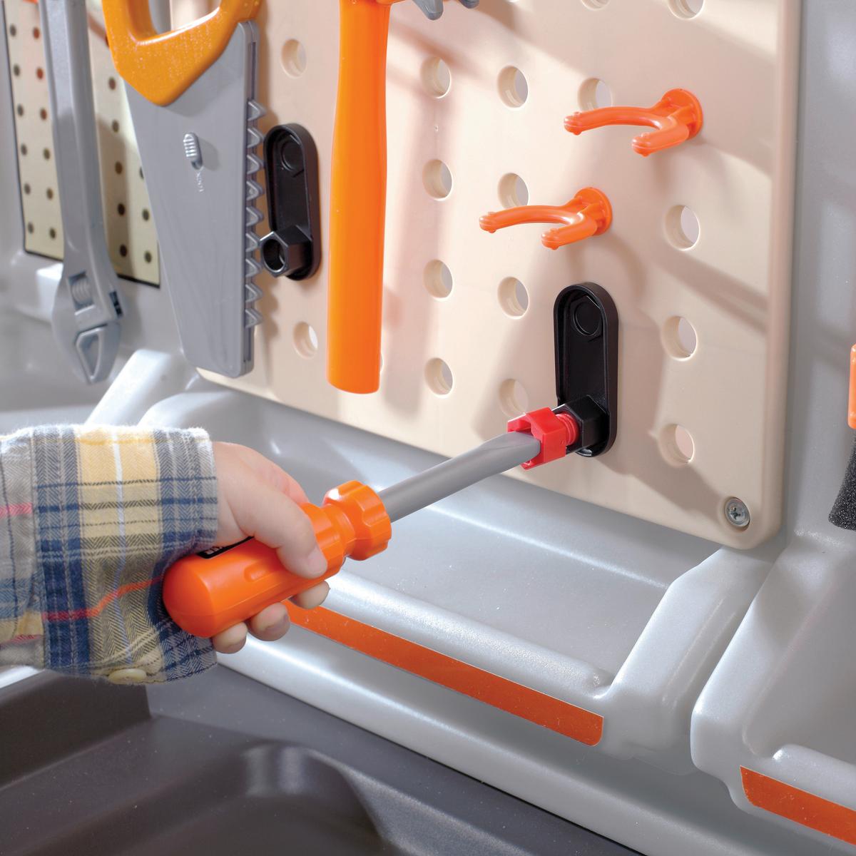 Kinderwerkbank Braun, B/H/T: 97,8x86,4x86,4cm - Braun/Grau, KONVENTIONELL, Kunststoff (97,8/86,4/86,4cm) - Ambia Garden