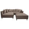 Ecksofa Pruno, Braun S: 174x247 Cm - Schwarz/Braun, Design, Textil (174/247cm) - MID.YOU