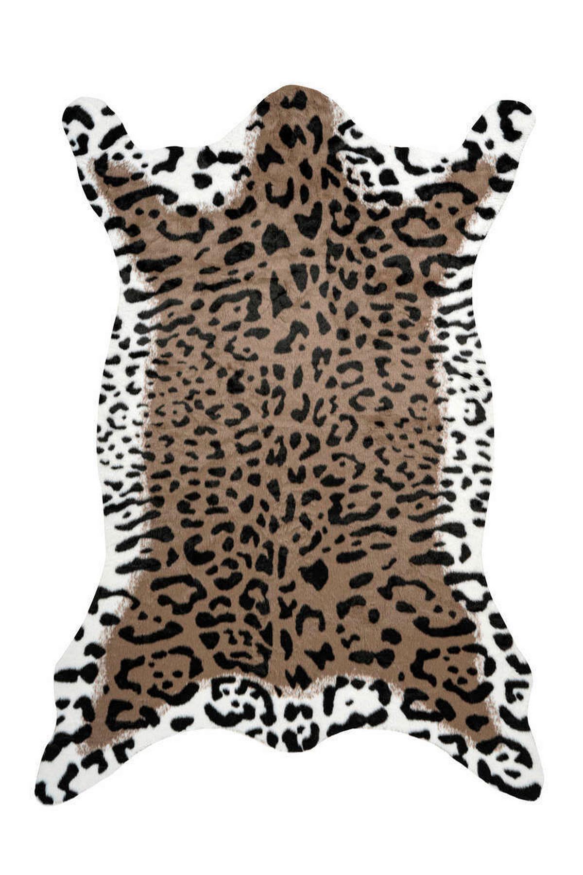 Kunstfell Desert Schwarz/Braun 160x230 cm - Schwarz/Weiß, Basics, Textil (160/230cm) - Kayoom