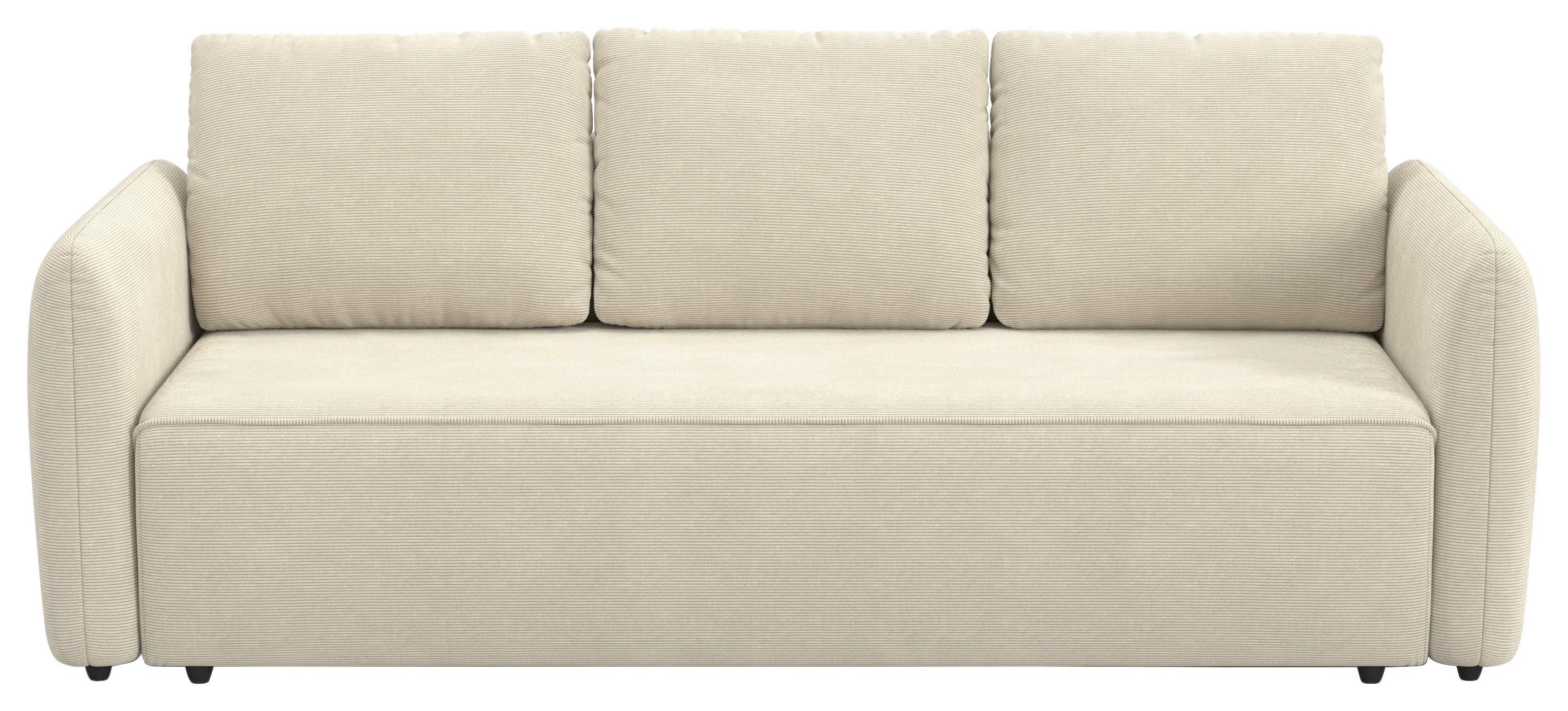 Megasofa mit Bettfunktion Flow Cord beige, B: 222cm