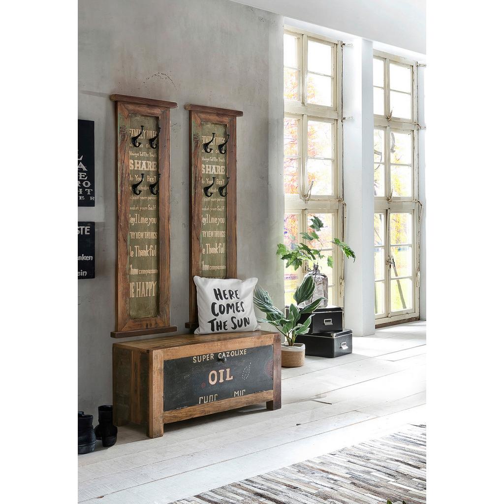 Garderobe Dielen Multicolor/Naturfarben B: 85cm