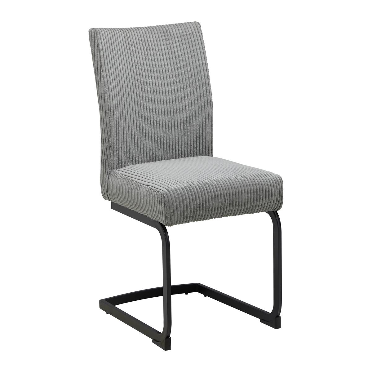 Houpací židle, šedá - šedá/černá, Moderní, kov/dřevo (45/95/60cm) - Bessagi Home