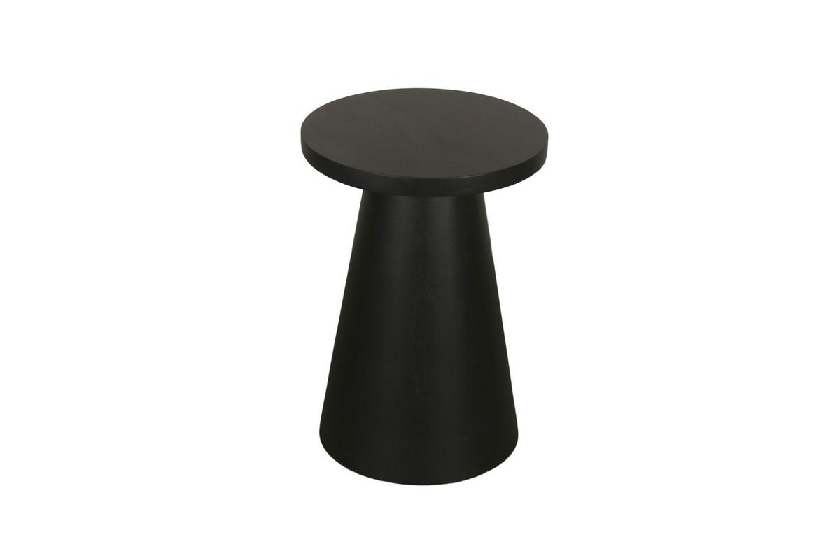 Beistelltisch Cone Schwarz B: 40 cm - Schwarz, Design, Holz (40/50/40cm) - MID.YOU
