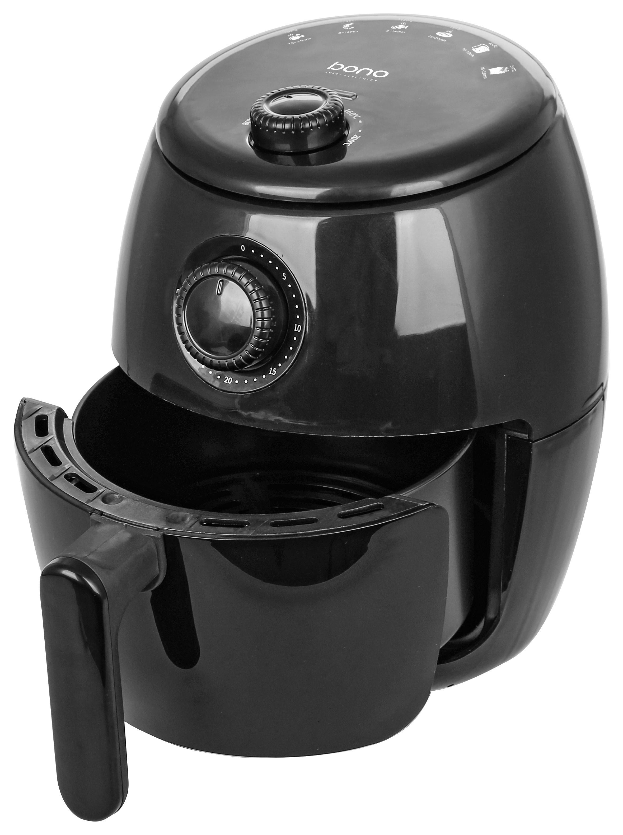 Forrólevegős Sütő Frieda - fekete, Konventionell, műanyag/fém (28/21,6/27,3cm) - Bono