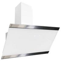Kopffreihaube Respekta Skala Metall/Glas Weiß B: 89,5 cm - Weiß, Trend, Glas/Metall (89,5/74,2-109,2/38,5cm) - Respekta