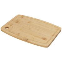 Schneidebrett aus Bambus Theo L: 35 cm - Naturfarben, Basics, Holz (35/25/1,5cm) - Luca Bessoni