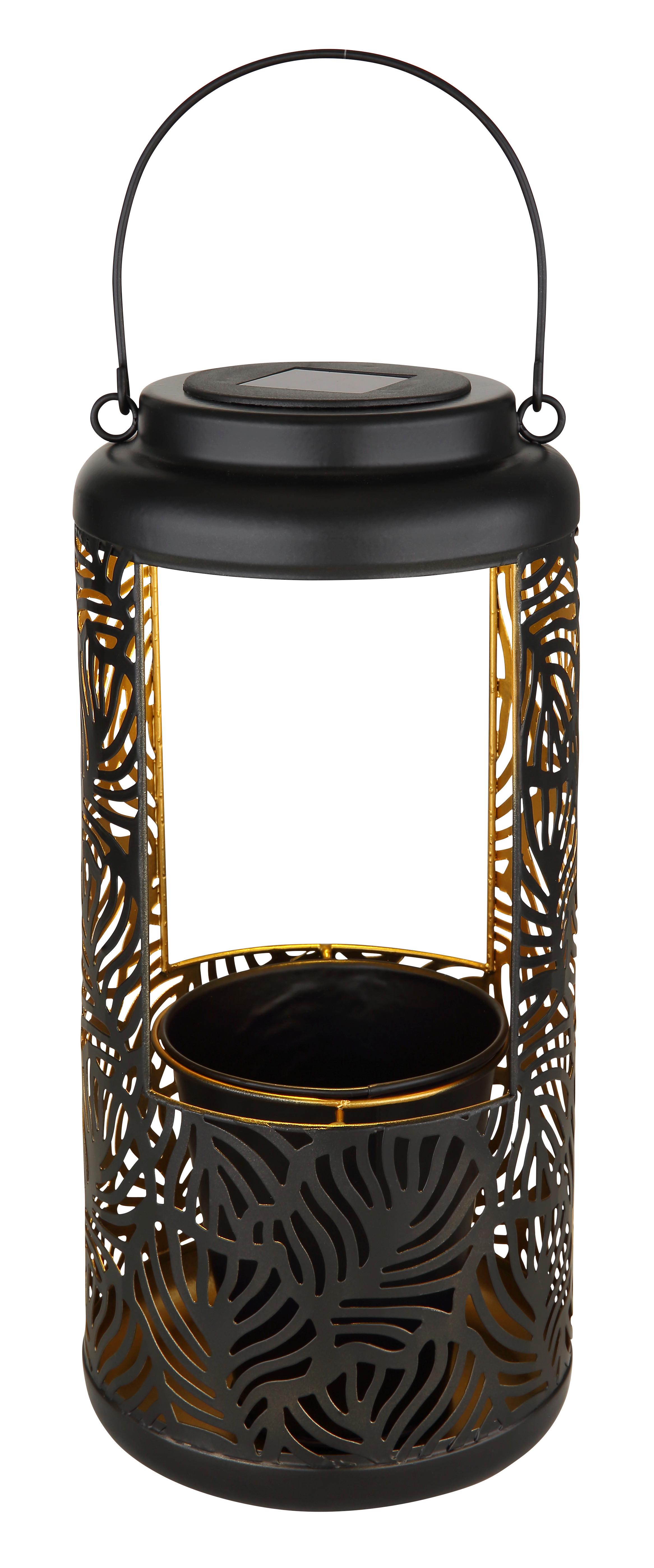 Solarleuchte 36229 - Schwarz, Basics, Kunststoff/Metall (15/41cm) - Globo