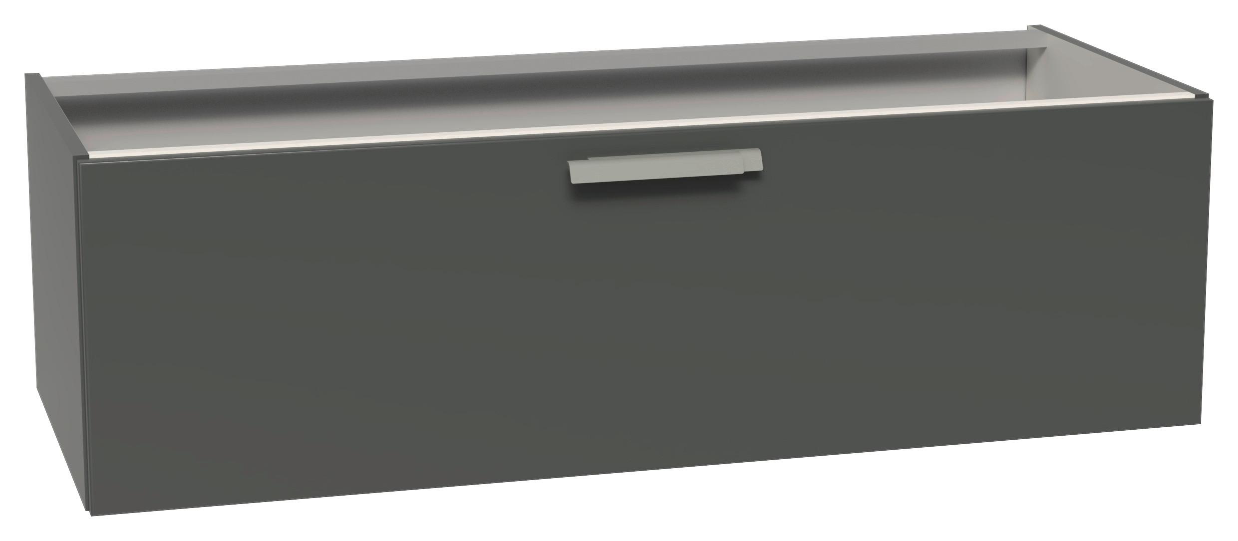 Waschtischunterschrank Taupegrau, B: 120 cm - Taupe/Schieferfarben, MODERN, Holzwerkstoff (120/36/49cm) - Vertico