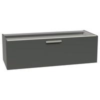 Waschtischunterschrank Taupegrau, B: 120 cm - Taupe/Schieferfarben, MODERN, Holzwerkstoff (120/36/49cm) - Vertico