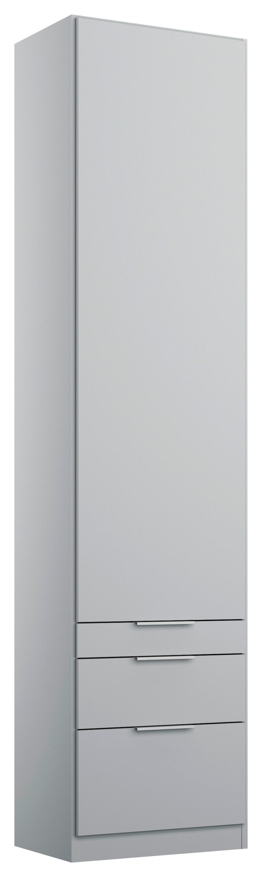 Drehtürenschrank Mit Laden 47 Cm Alabama, Seidengrau - Hellgrau, MODERN, Holzwerkstoff (47/229/54cm)
