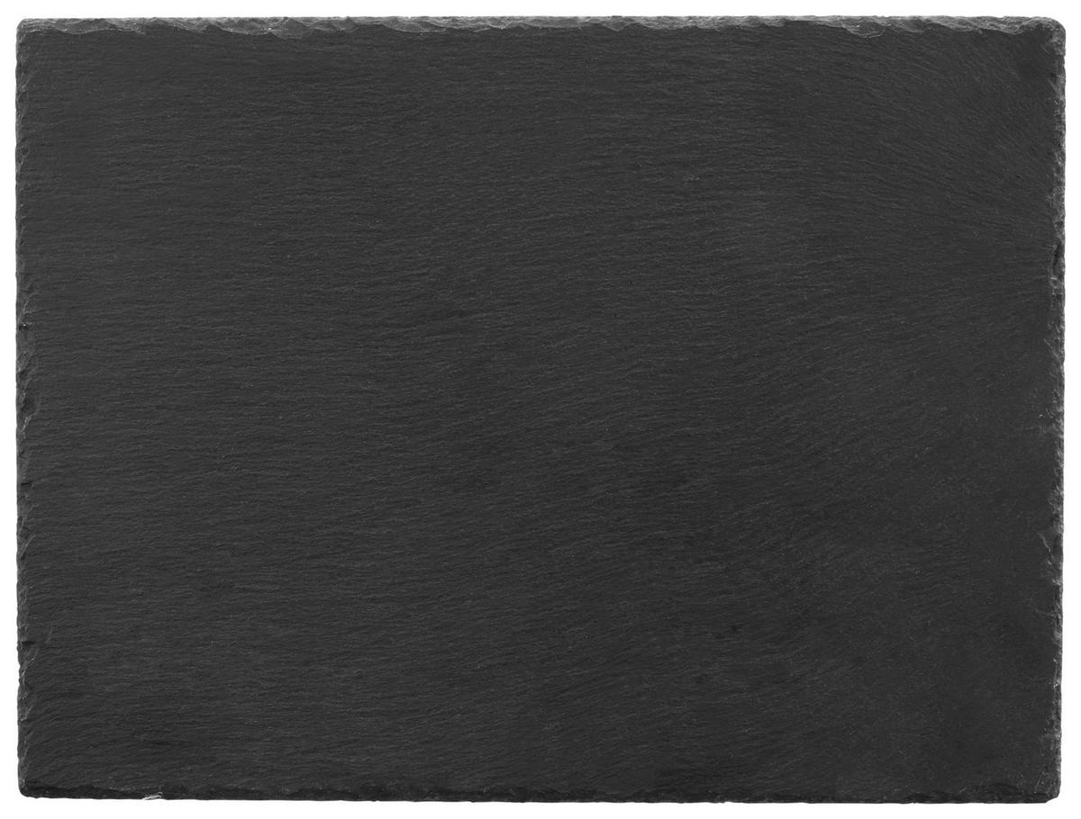 SERVÍROVACÍ PODNOS STONEY - L - černá, Moderní, plast/kámen (40/30/0,7cm) - Zandiara