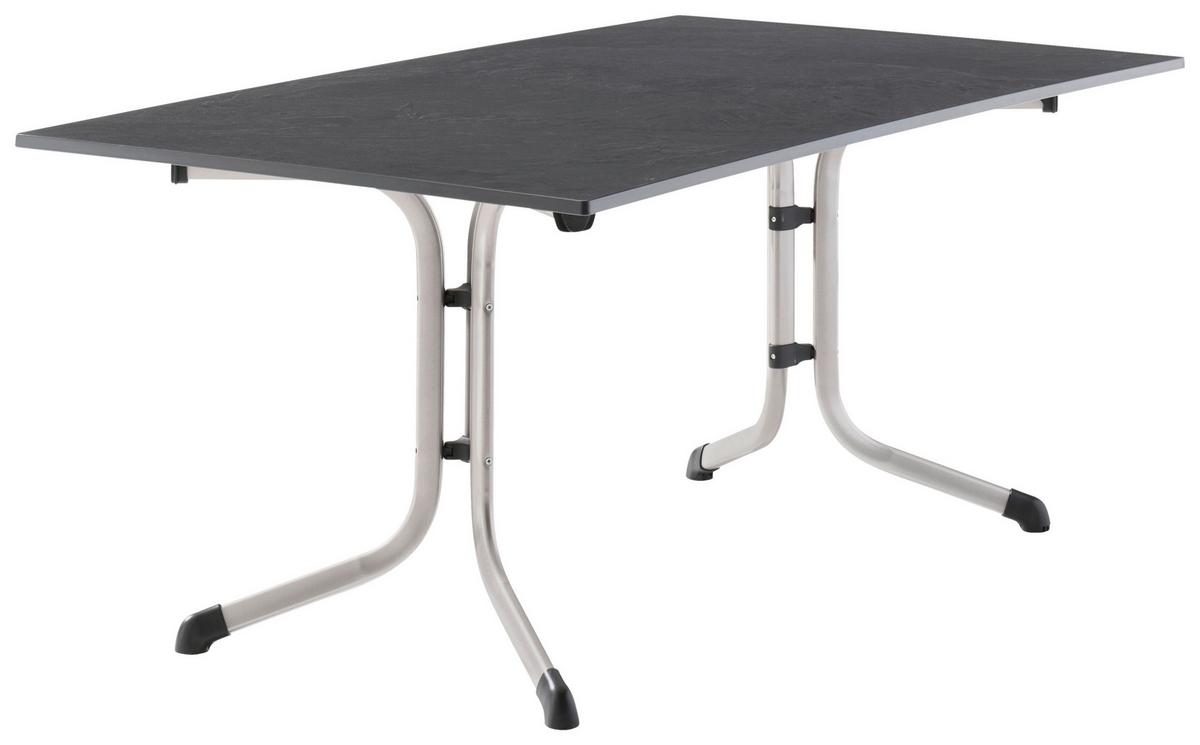 Gartentisch Holzwerkstoff /metall L 165 Cm - Anthrazit/Graphitfarben, MODERN, Holzwerkstoff/Metall (165/90/73cm) - Sieger