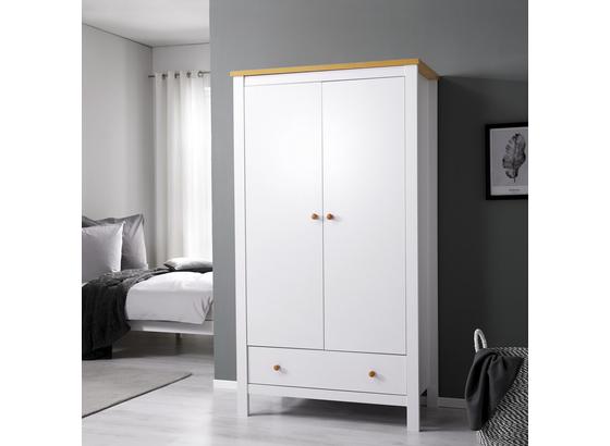 Šatná Skriňa Marie - biela, Moderný, drevo (100/180,5/50cm) - Modern Living Šatná Skriňa Marie - biela, Moderný, drevo (100/180,5/50cm) - Modern Living