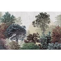 Vliestapete Bois Brumeux - Blau/Weiß, Basics (400/250cm) - Komar