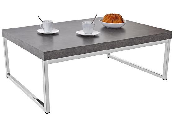 Konferenčný Stolík Genova - strieborná/tmavosivá, Moderný, kov/kompozitné drevo (110/36/70cm) Konferenčný Stolík Genova - strieborná/tmavosivá, Moderný, kov/kompozitné drevo (110/36/70cm)