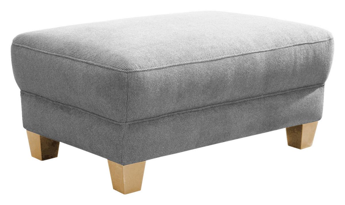 Hocker Gotland silberfarben, 101x45x66 cm - Silberfarben/Naturfarben, KONVENTIONELL, Textil (101/45/66cm) - Sit & More
