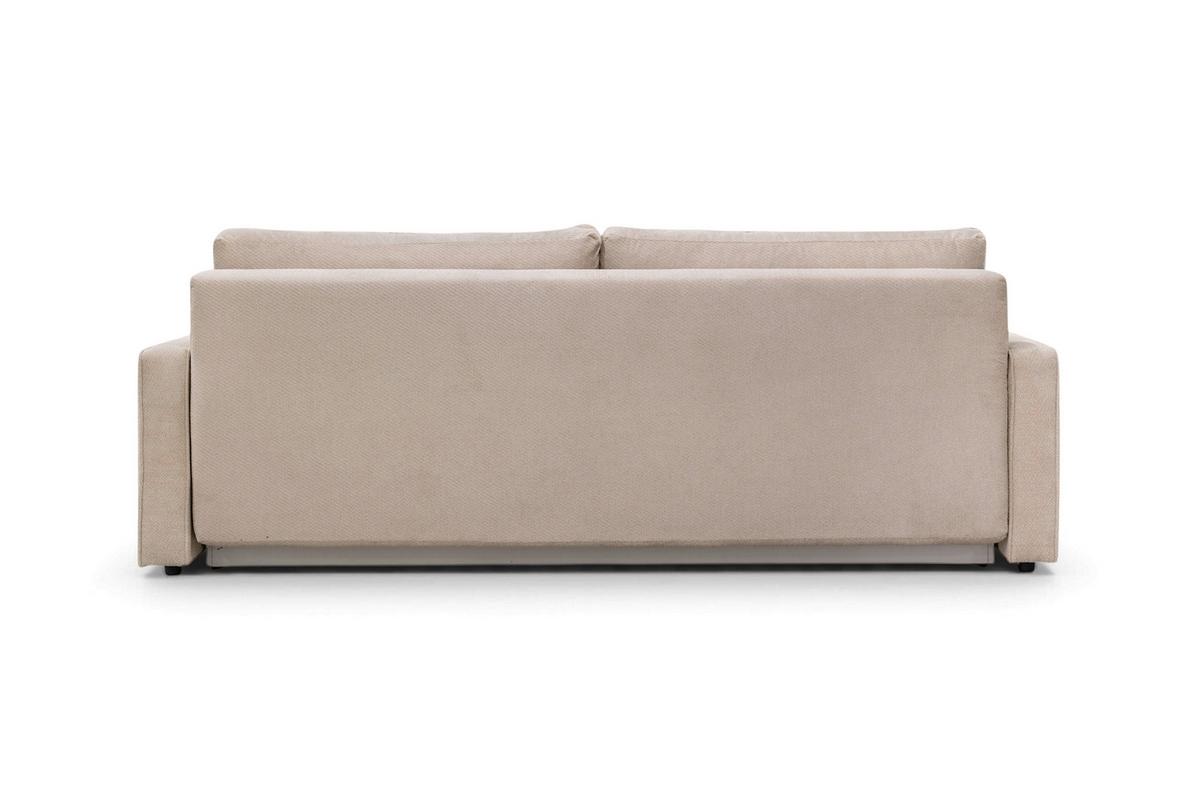 Rozkladacia pohovka NERA, béžová ženilka - béžová, Modern, textil/plast (232/90/100cm)