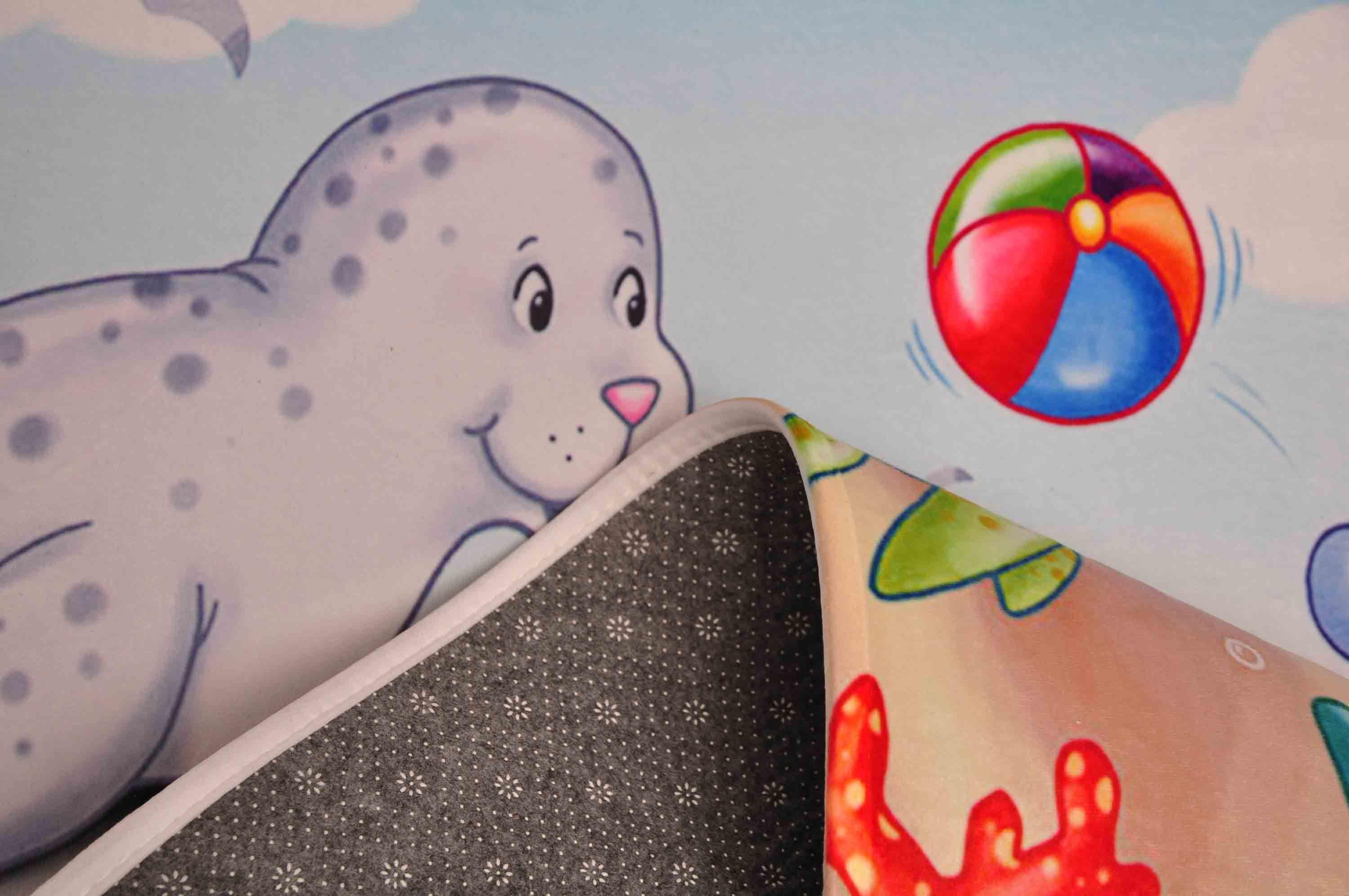 Kinderteppich Tiere Multicolor Lovely Kids 100x160 Cm - Multicolor, Trend, Textil (100/160cm)