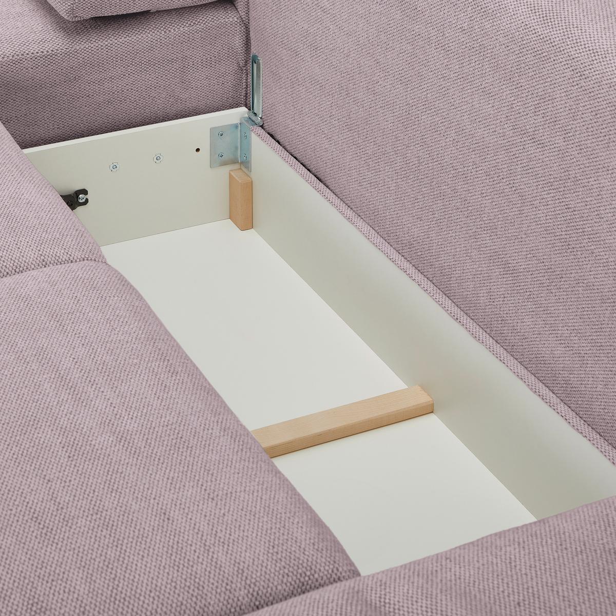 Wohnlandschaft Vouge Altrosa U: 283x371x208 Cm - Buchefarben/Schwarz, KONVENTIONELL, Textil (283/371/208cm) - Livetastic