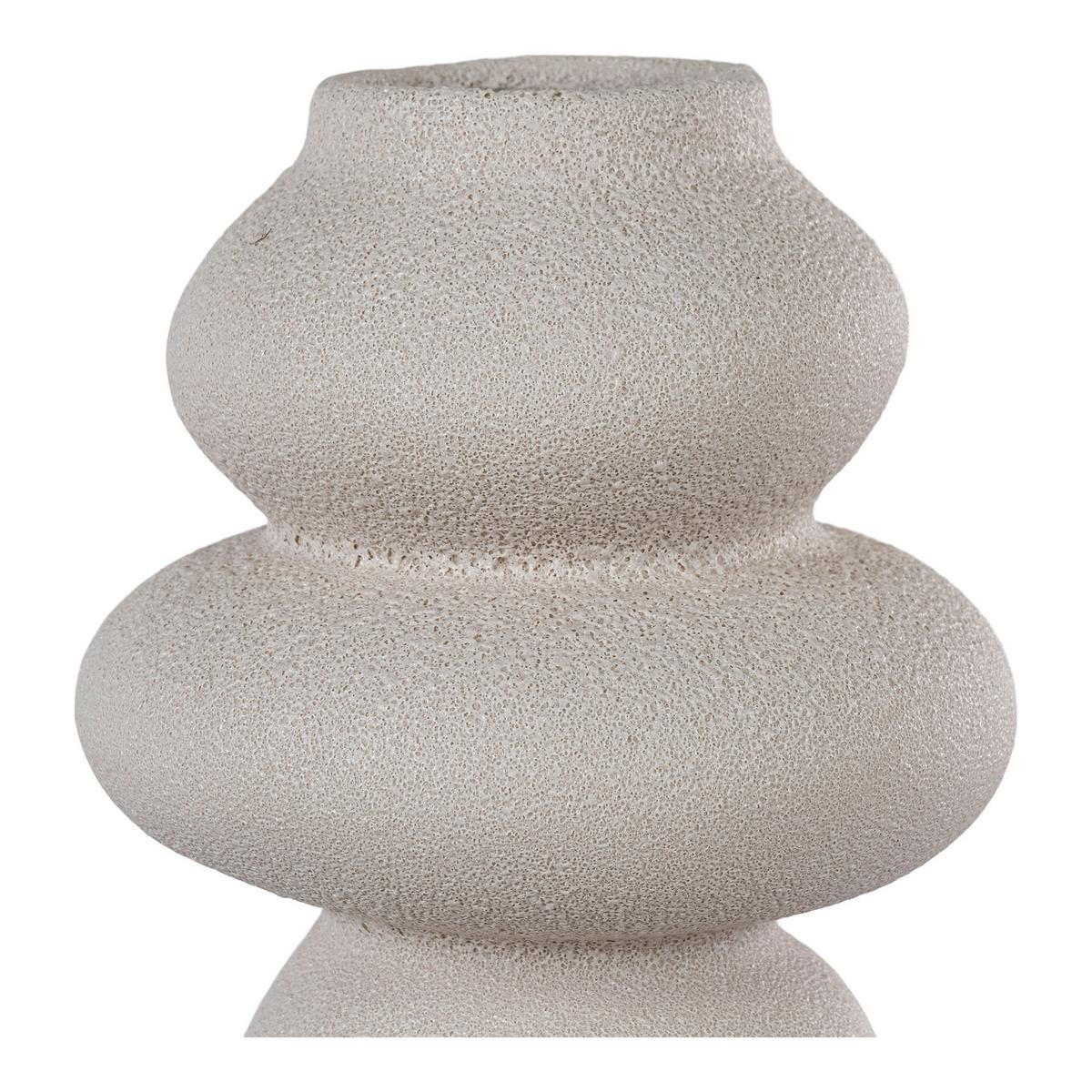 Vase Beige B: 14,5 cm - Beige, Design, Keramik (14.5/26.5/14.5cm)