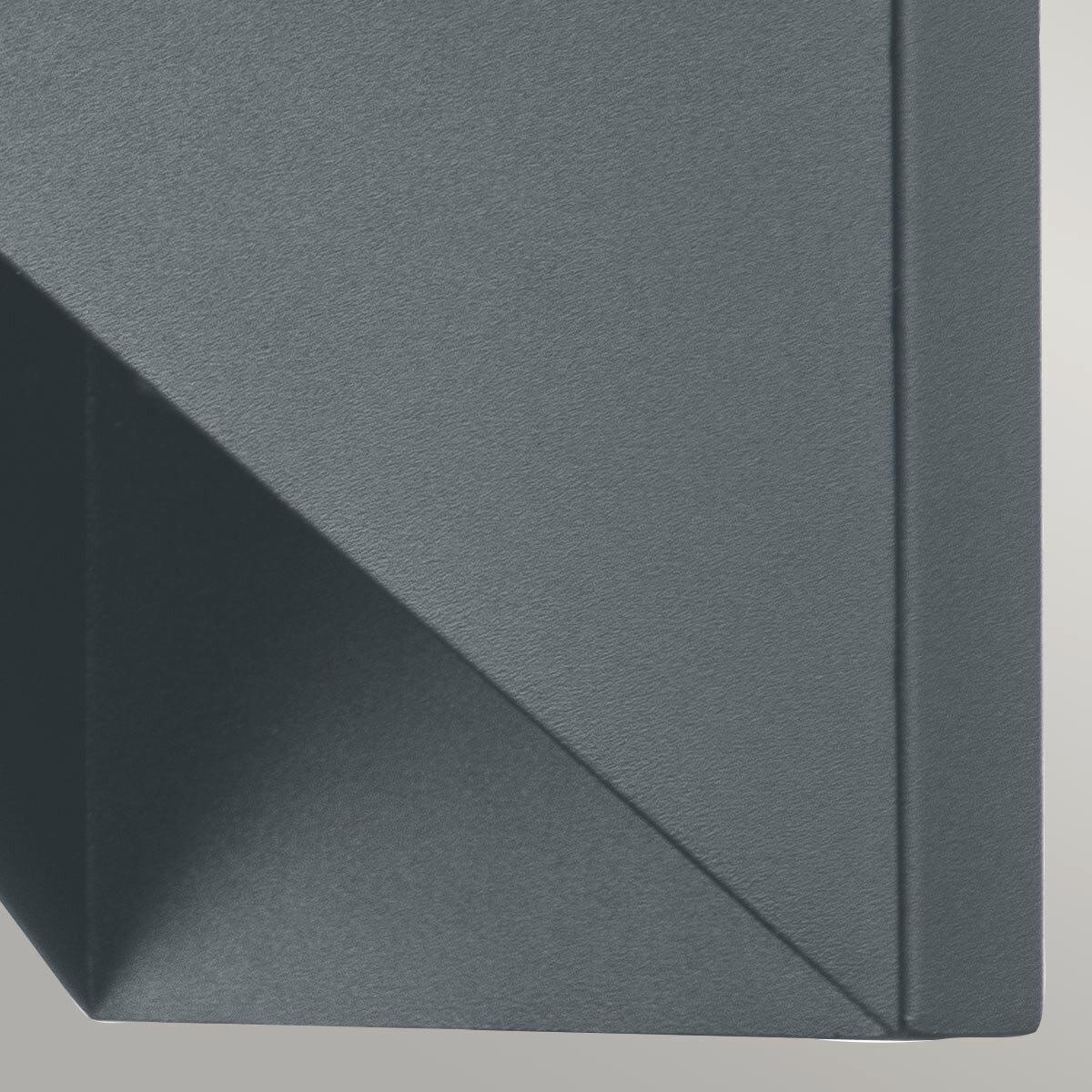 Außenwandleuchte Portofino - Grau, Design, Glas/Metall (19,7/10/24,7cm) - Elstead Lighting