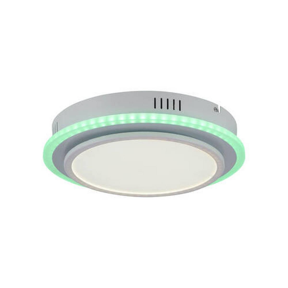 LED-Deckenleuchte Arenda L: 45 cm dimmbar mit Farbwechsler - Weiß, Design, Kunststoff/Metall (45/33/7,5cm)