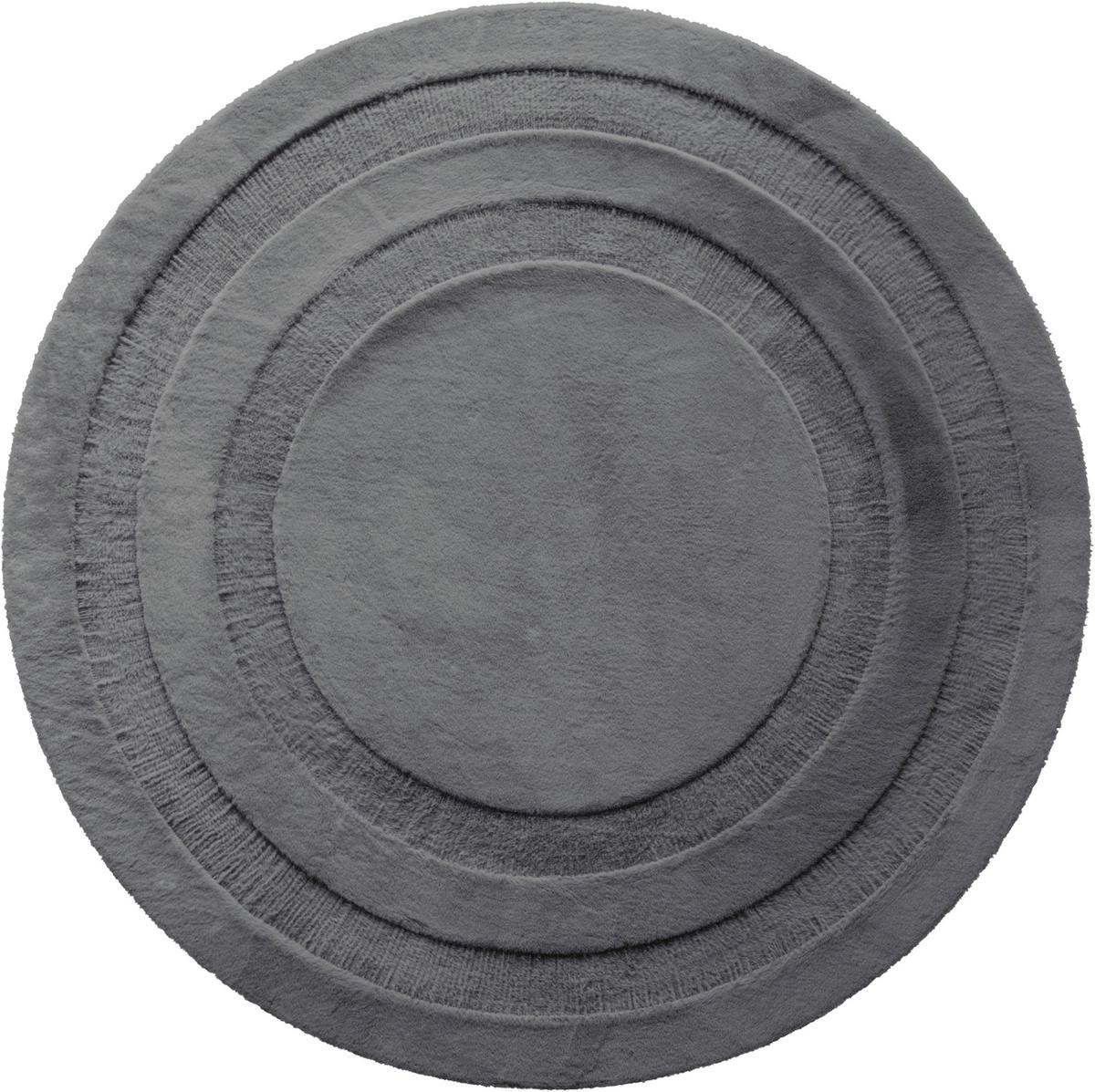 Fellteppich Oscar - Dunkelgrau/Grau, MODERN, Textil (160cm) - Luca Bessoni