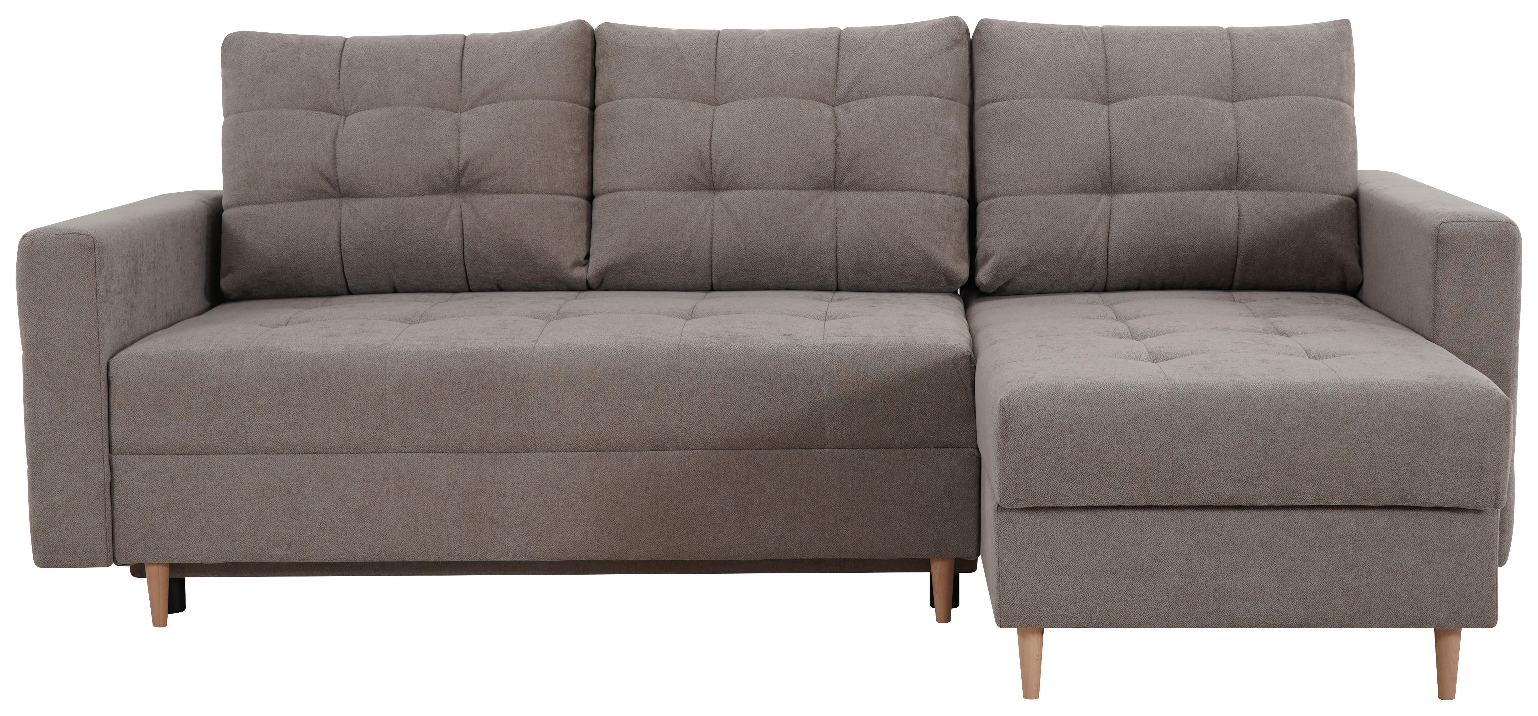 Ecksofa Asti Hellbraun S: 232x141x cm - Hellbraun, Design, Textil (232/141cm) - MID.YOU
