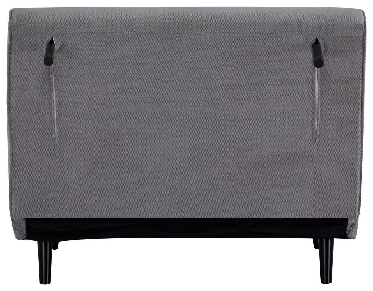 Rozkladacie kreslo SVEN 100, sivá / modrá - čierna/sivá, Modern, drevo/textil (101/81/90cm)