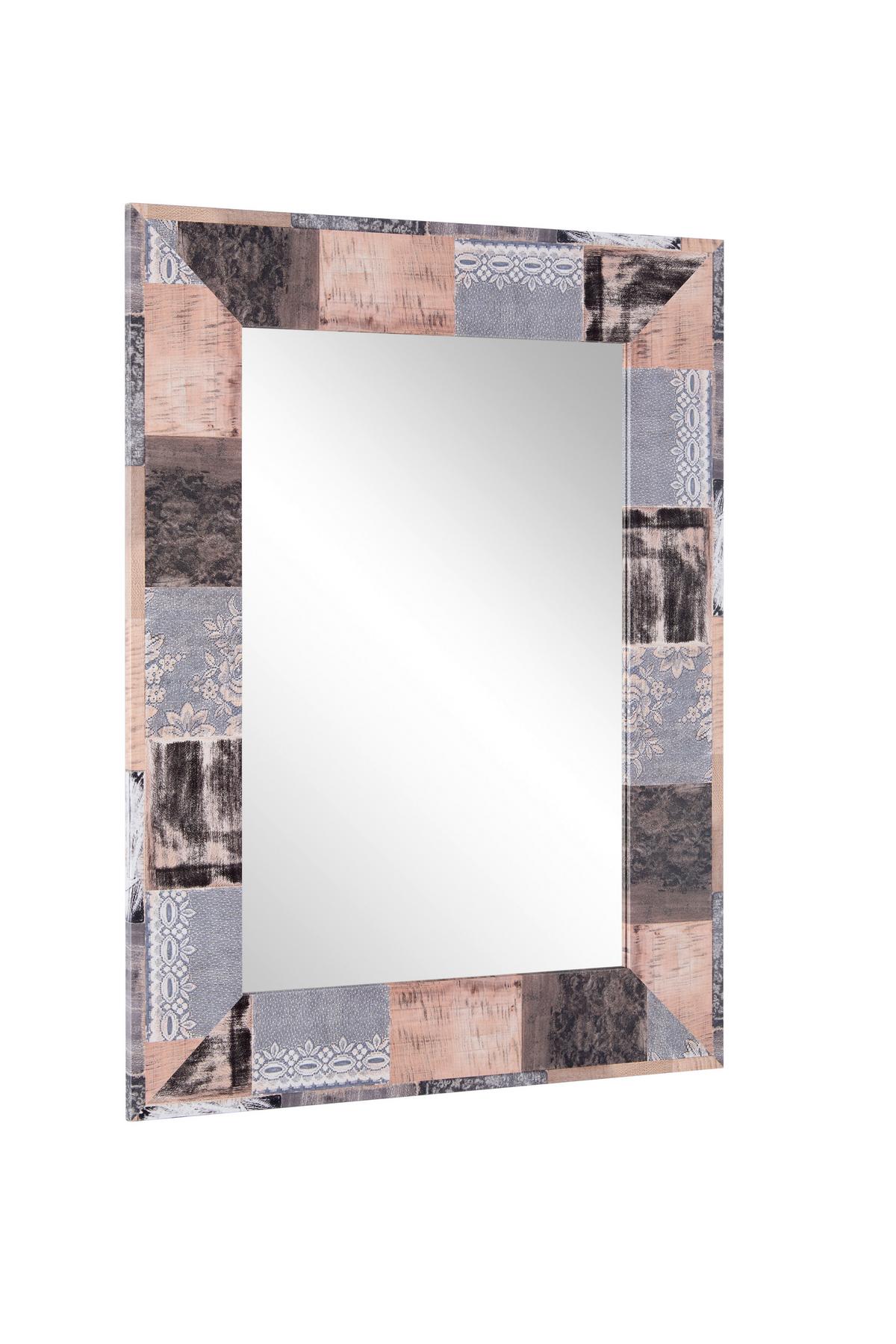 Dekospiegel Senara I Multicolor BxH: 78x58 cm - Multicolor, MODERN, Glas/Holzwerkstoff (78/58cm)