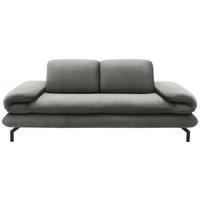 2,5-sitzer Looks Xiii Grau - Schwarz/Grau, Design, Textil (224/83/98cm) - LOOKS by W.Joop