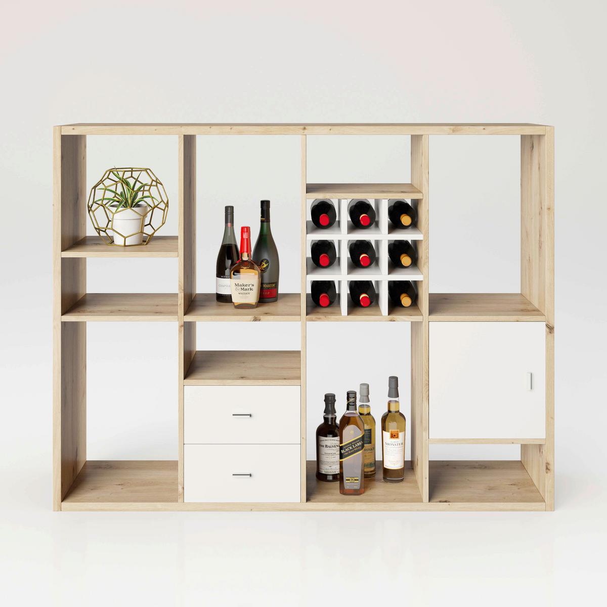 Regal Fortuna - Eiche Artisan, Basics, Holzwerkstoff (113/147/34cm) - MID.YOU