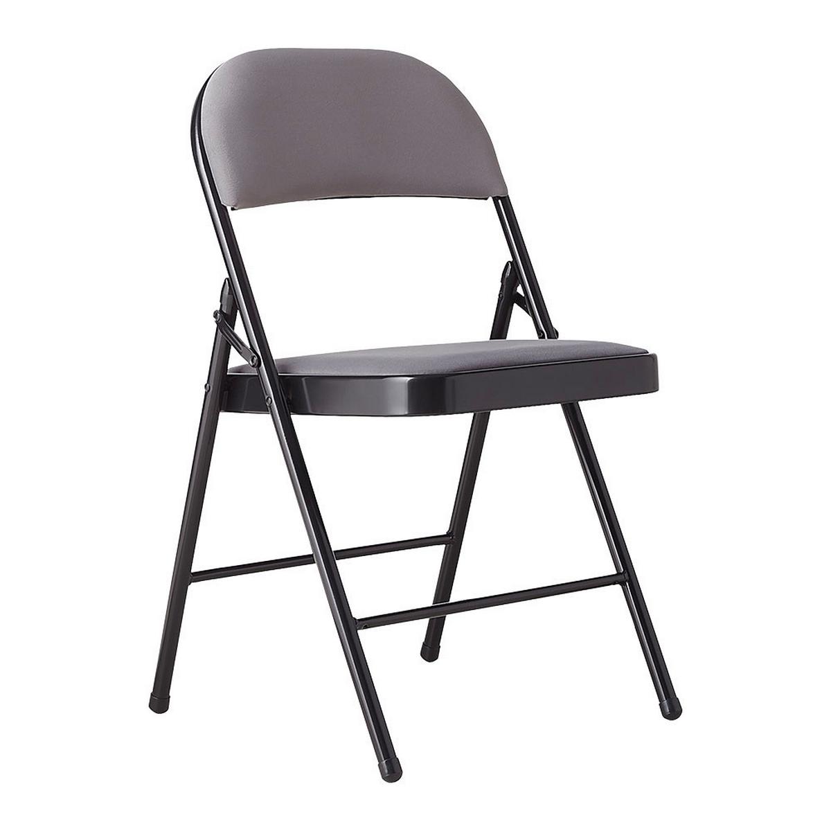 SKLÁDACÍ KŘESLO WALTER III -SB- - šedá/černá, Konvenční, kov/textil (46.5/79/47cm) - Mömax