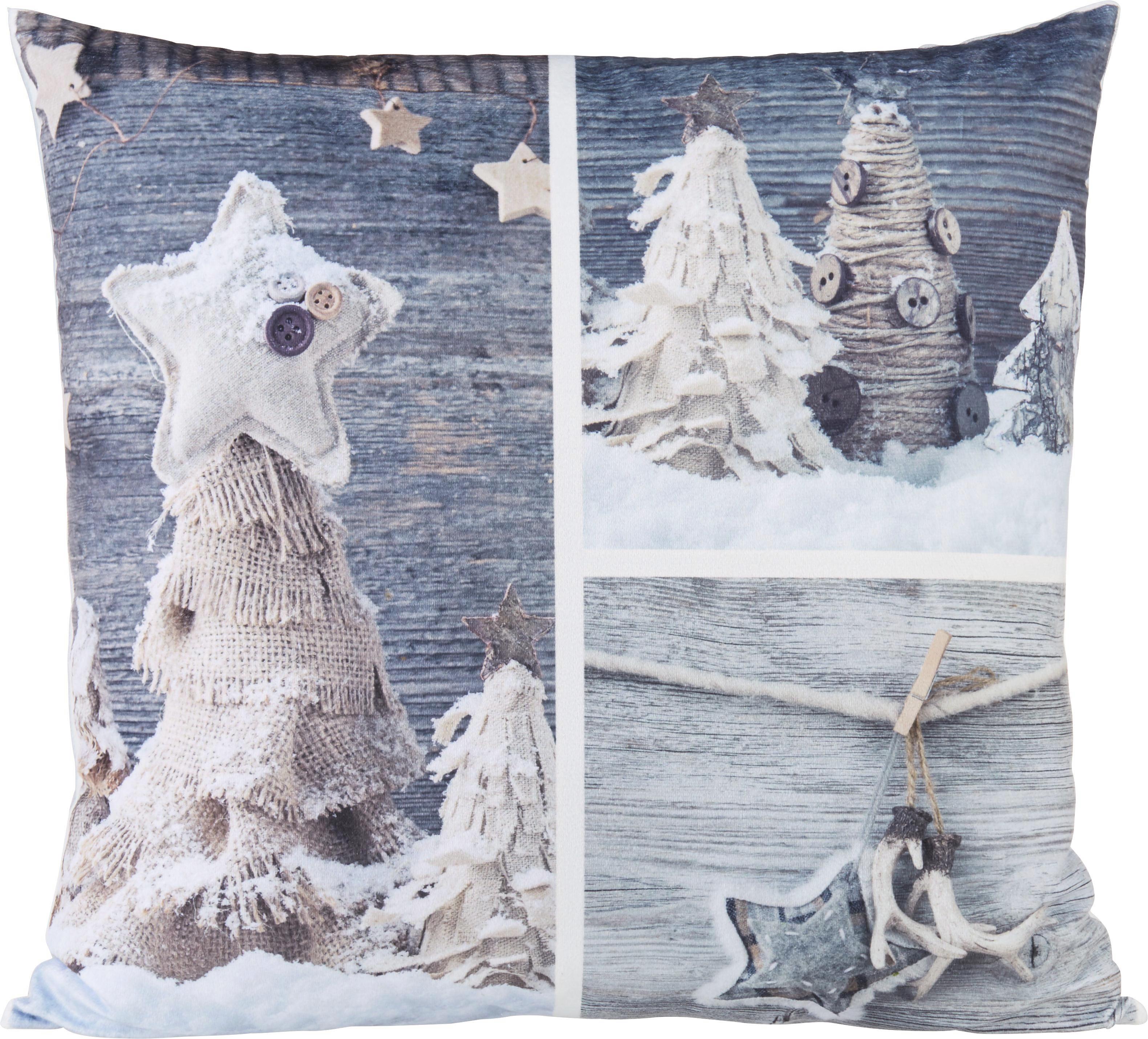 Díszpárna Elea - Világoskék/Bézs, modern, Textil (45/45cm) - Luca Bessoni