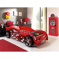 Autobett Night Speeder 90x200 Cm Rot +verzierungen - Rot, MODERN, Holzwerkstoff (90/200cm) - MID.YOU