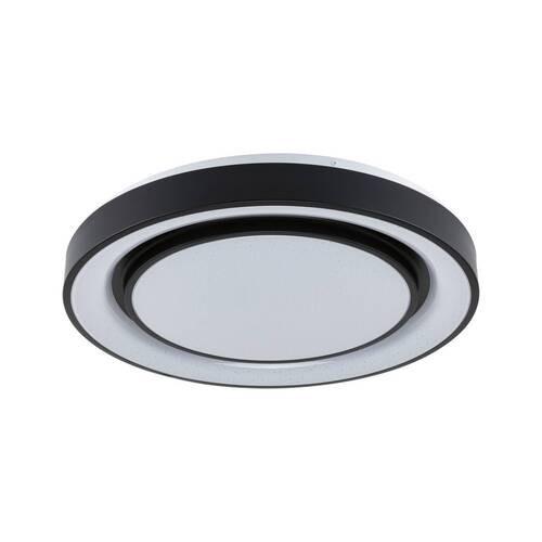 Deckenleuchte Ø 47,5 cm 1-Flammig dimmbar - Schwarz/Weiß, Design, Kunststoff/Metall (47,5/7cm) - Paulmann