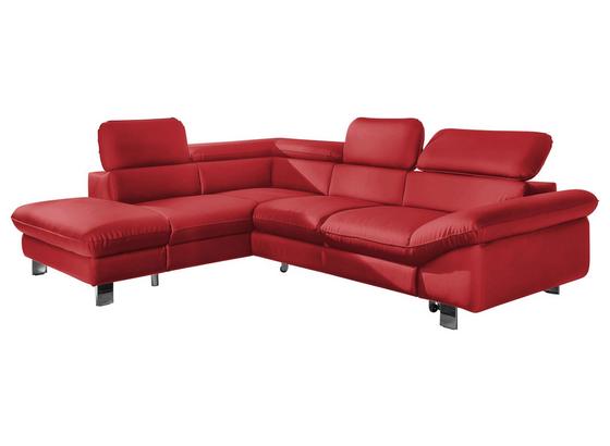 Wohnlandschaft in L-Form Driver 214x266 cm - Chromfarben/Rot, MODERN, Textil (214/266cm) Wohnlandschaft in L-Form Driver 214x266 cm - Chromfarben/Rot, MODERN, Textil (214/266cm)