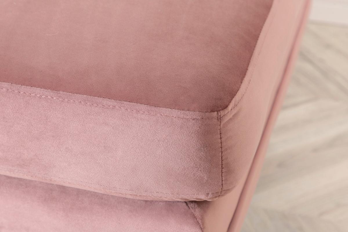 Hocker Boom - Pink/Goldfarben, Design, Kunststoff/Textil (90/49/70cm) - Livetastic
