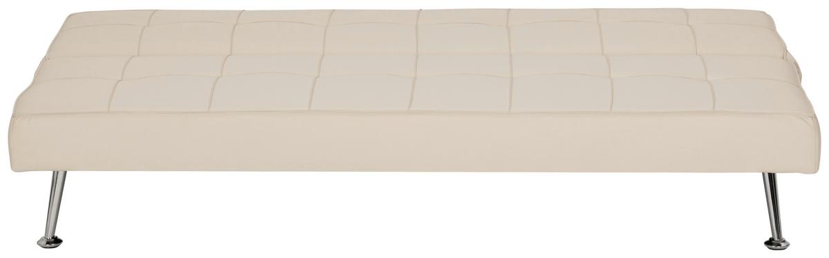 Schlafsofa Silva - Silberfarben/Creme, Basics, Textil (179/74/91cm) - P & B