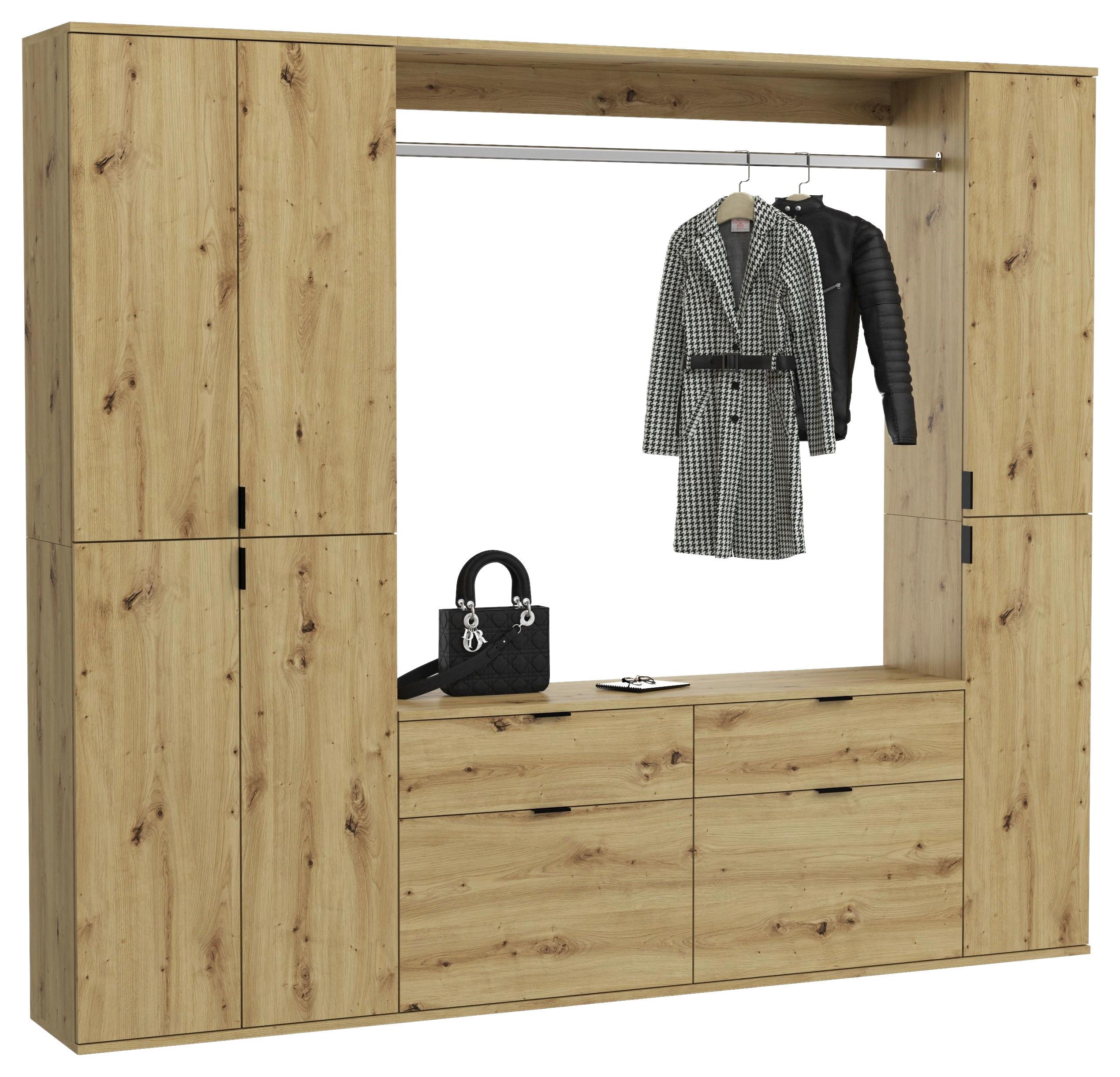 Garderobe Projekt X Eiche Artisan B: 212 cm