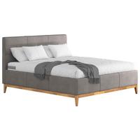 Polsterbett mit Bettkasten Jupiter 160x200 cm Grau - Eichefarben/Anthrazit, MODERN, Holz/Holzwerkstoff (160/200cm) - MID.YOU