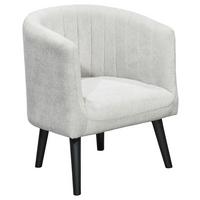 Polstersessel Mit Armlehnen Paul Velours Hellgrau - Hellgrau/Schwarz, Basics, Textil (61/82/58cm) - Livetastic